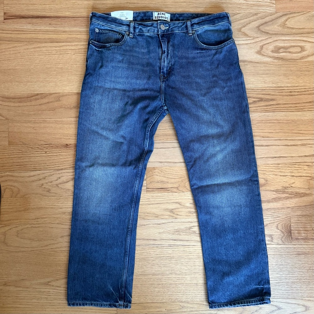 Acne Blue Straight Leg Jeans